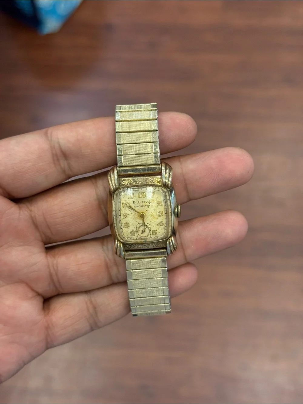 Bulova Excellency Vintage 26mm 1949 Men's winding Mechanical Wristwatch 10k GF